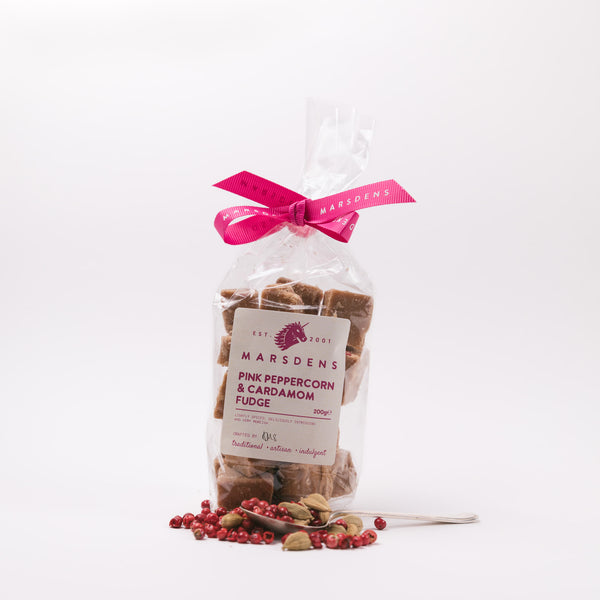 Marsdens Pink Peppercorn and Cardamon Fudge